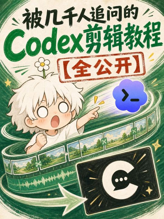5分钟快速入门 Codex:用 ChatCut 让 AI 自动剪辑视频-小妖客栈